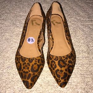 Leopard print flats